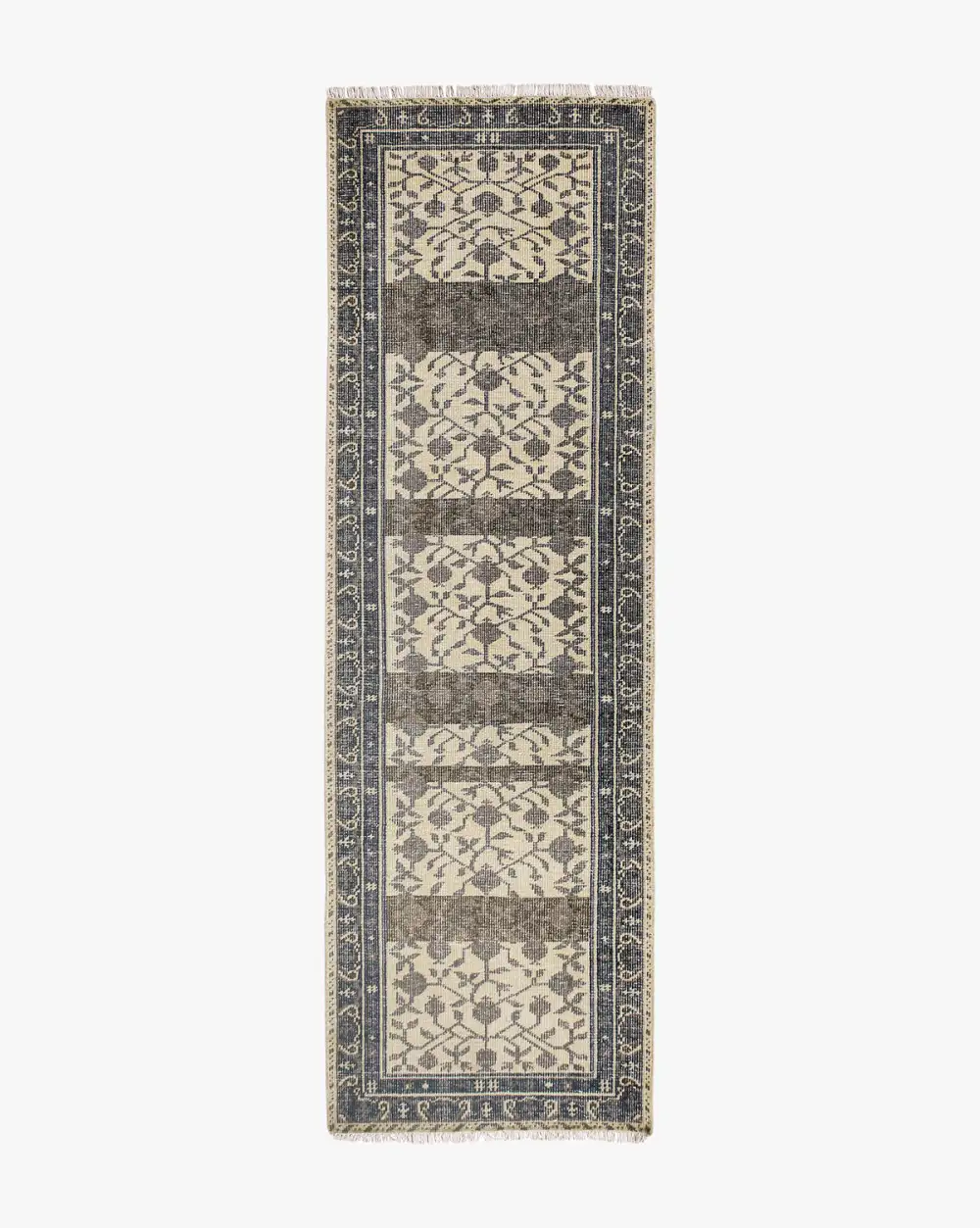 Textural Hand-Knotted Wool Area Rug