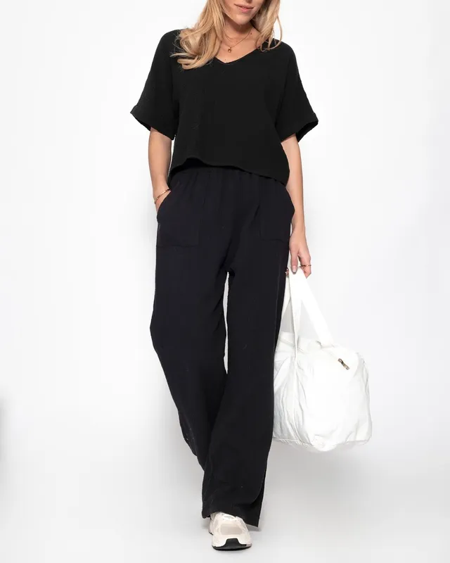 Black V Neck Shirt