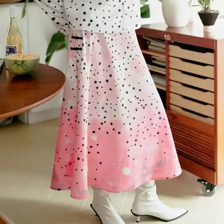 Effortless Seaside Everyday Casual Polyester Skirt