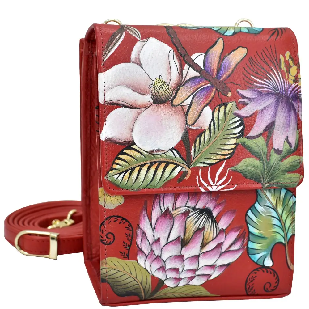 Triple-Compartment Organizer Crossbody Bag