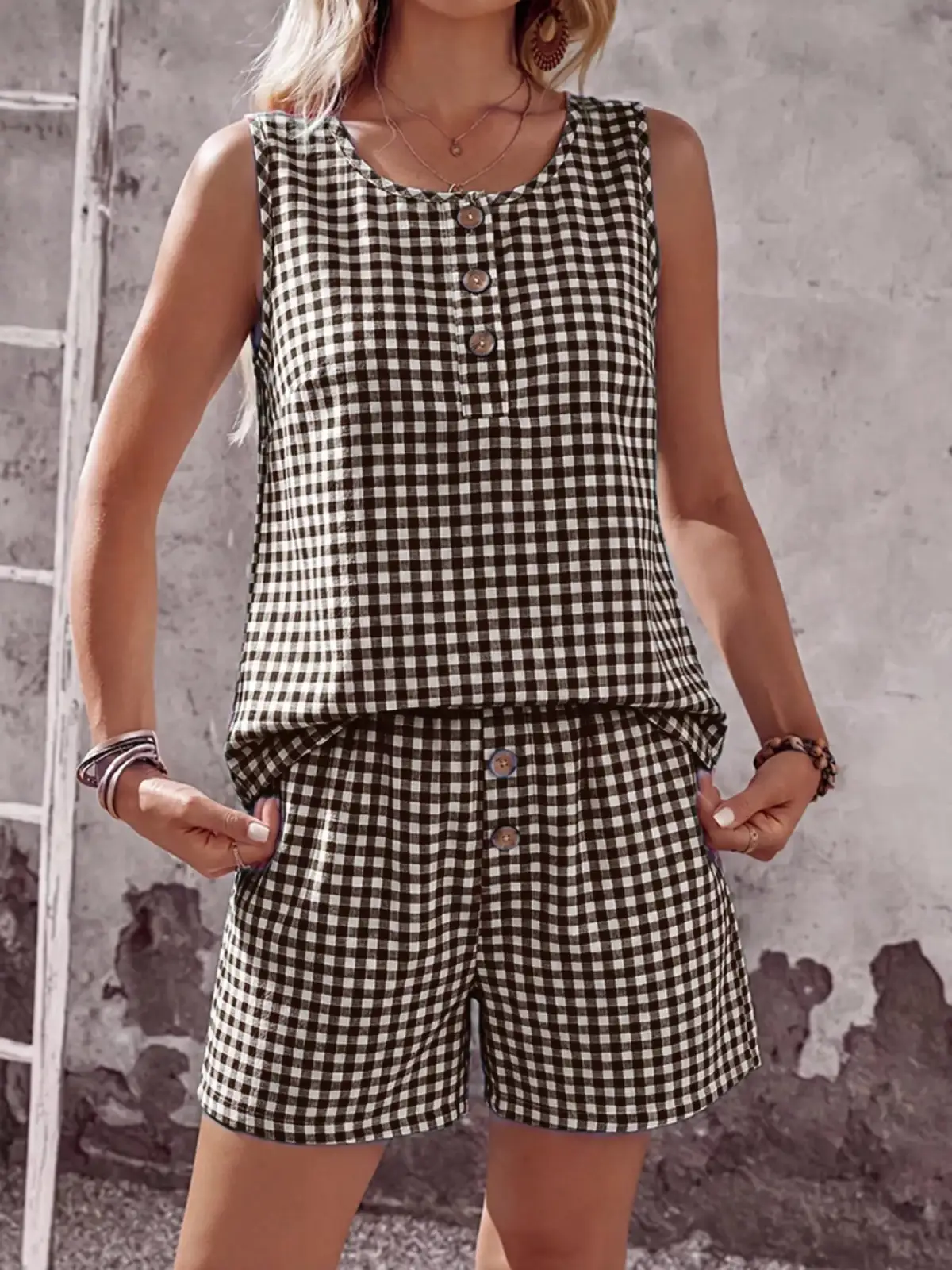 Relaxed Relaxed Everyday Top and Shorts Matching Set