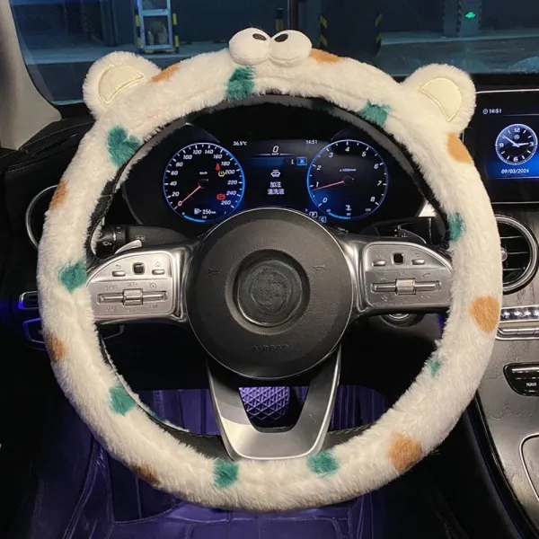 Cute Plush Car Steering Wheel Cover