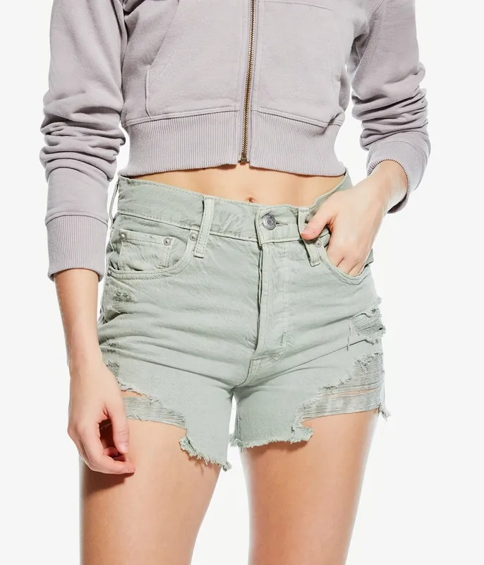 Green Everyday Casual Shorts