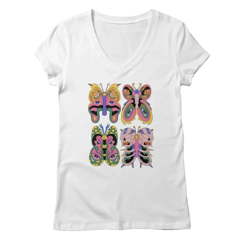 Wings Of The Weird V-Neck Tee