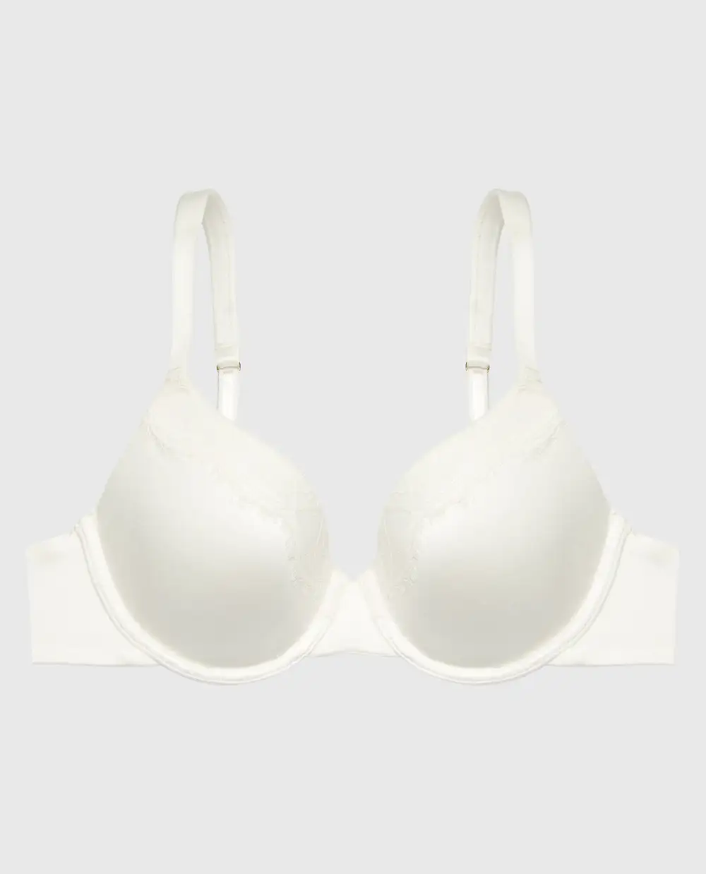 Lightly Lined Full Coverage Bra With Afterglow Lace Trim