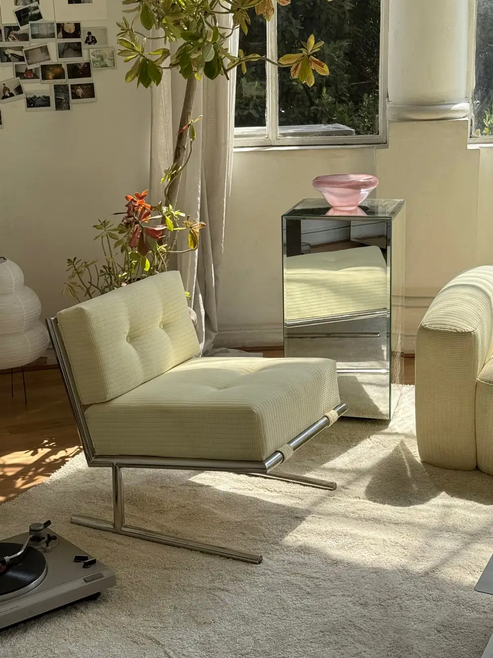 Stainless Upholstered Accent Armchair