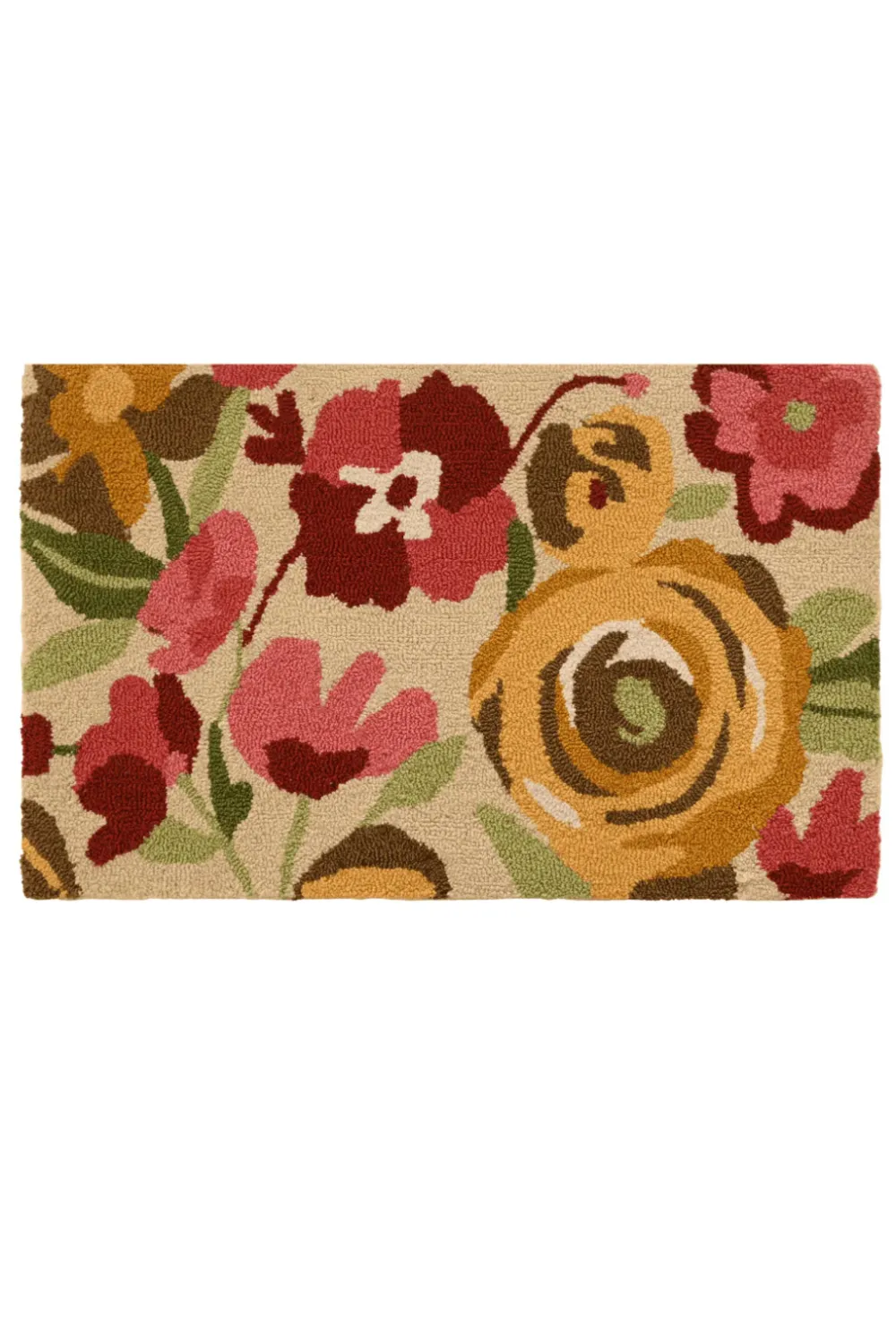 Botanical Welcome Motif PET Entryway Doormat