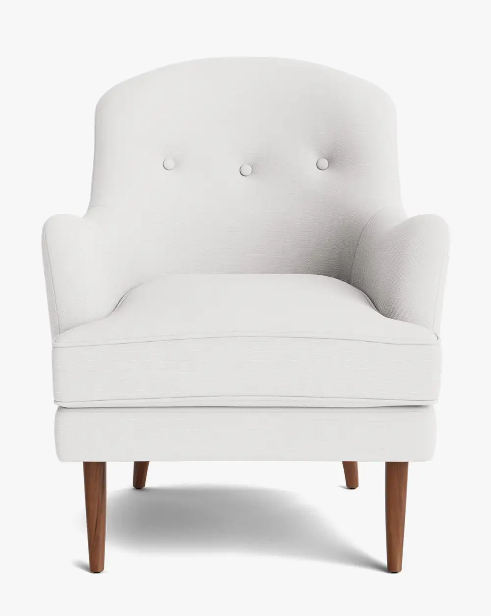 Tufted Wood Lounge Chair
