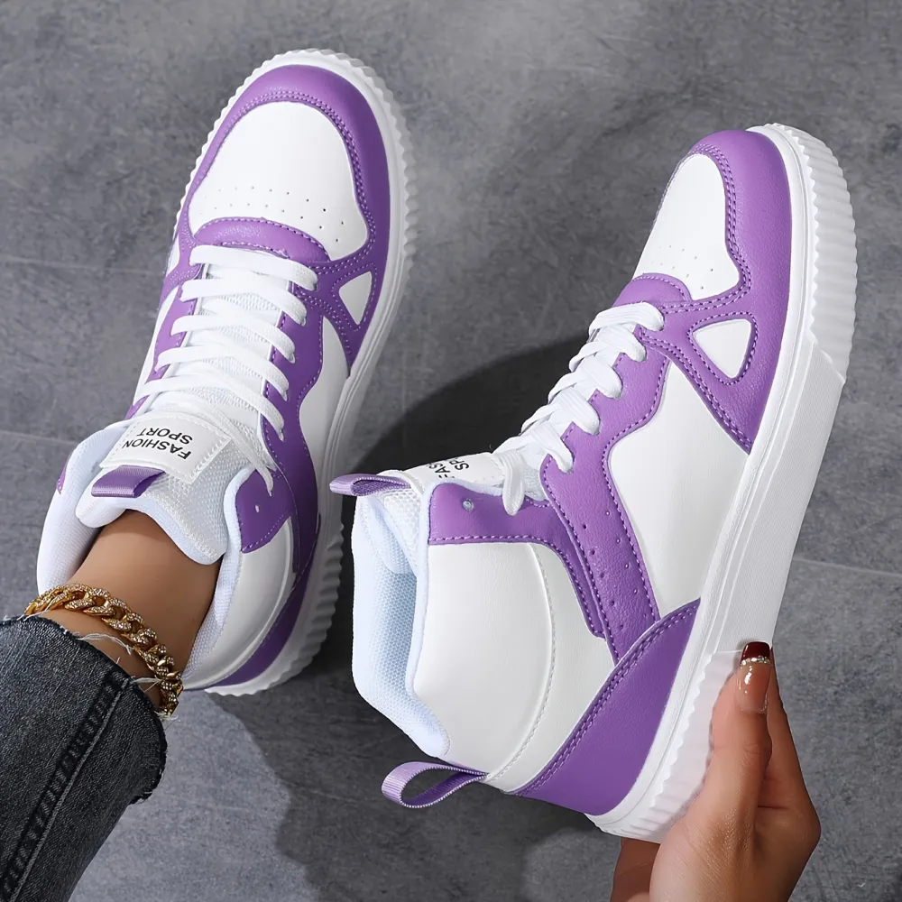 Lightweight High Lace Up Sneakers