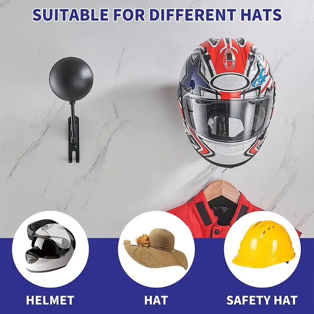 Wall Mounted Helmet Rack