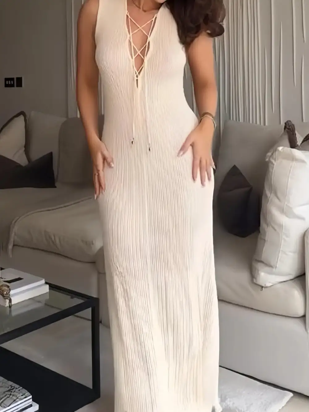 The Lace Up Maxi
