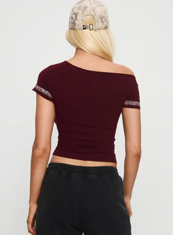Authentic Off Shoulder Printed Top