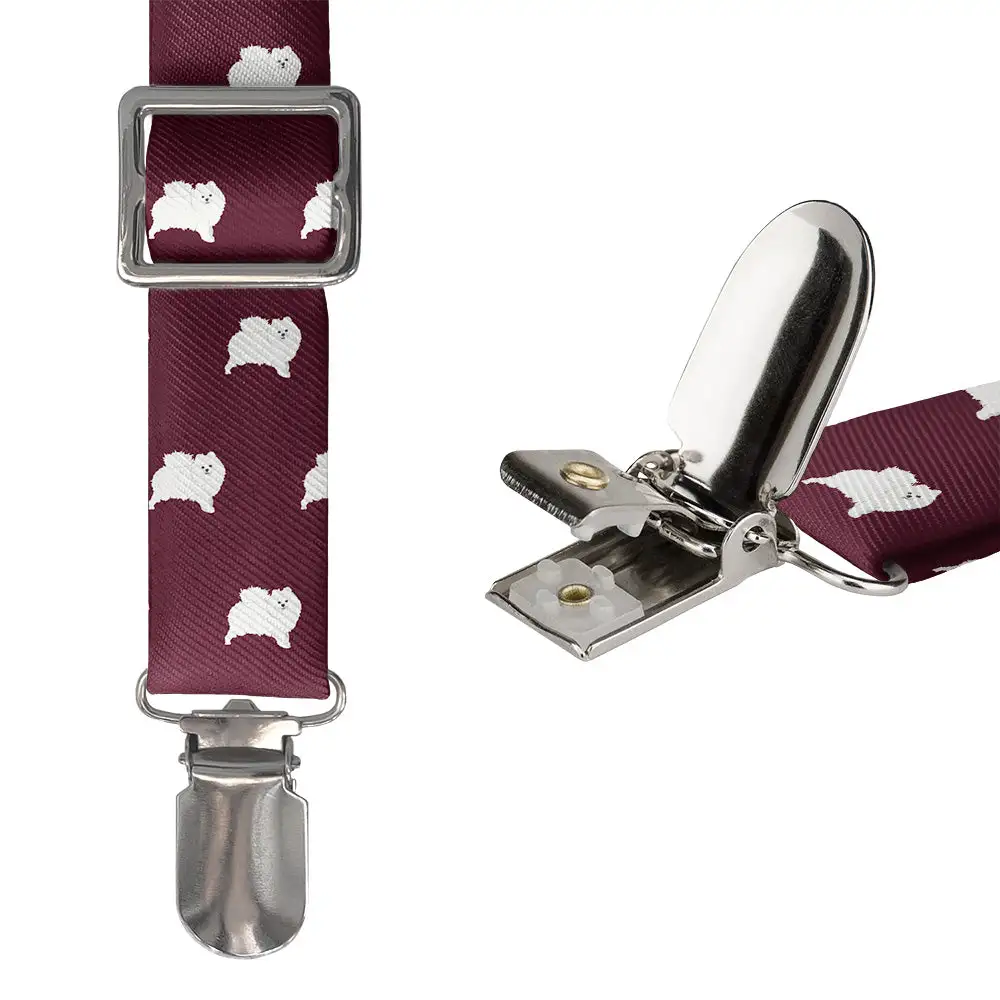 Pomeranian Dog Theme Suspenders