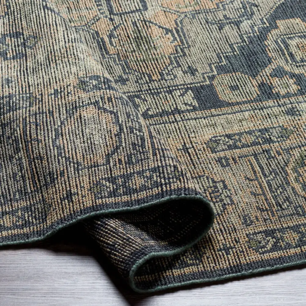 Fringed Wool Printed Carpet
