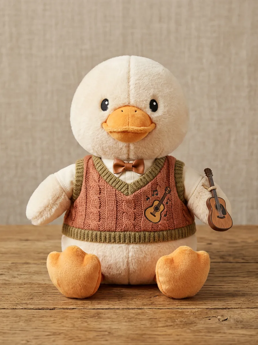 Western Music Tribute Guitar Duck Plush Toy