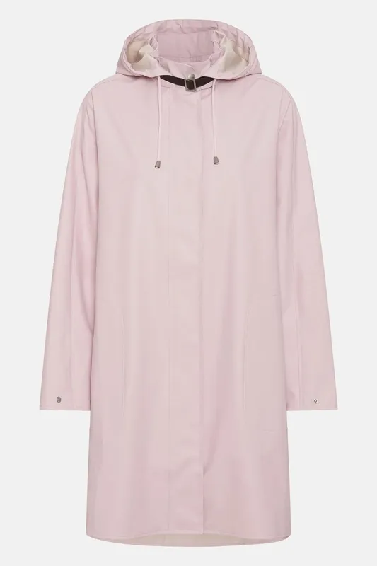 Waterproof Hooded Button-Front Raincoat