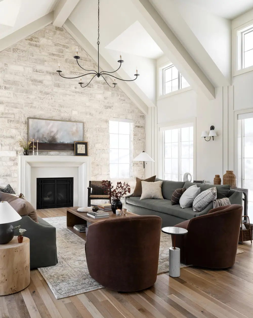 Floral Hand-Tufted Wool Area Rug