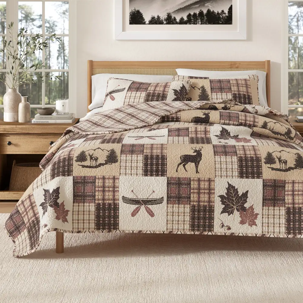 Calm Lodge Quilt Bedding Set