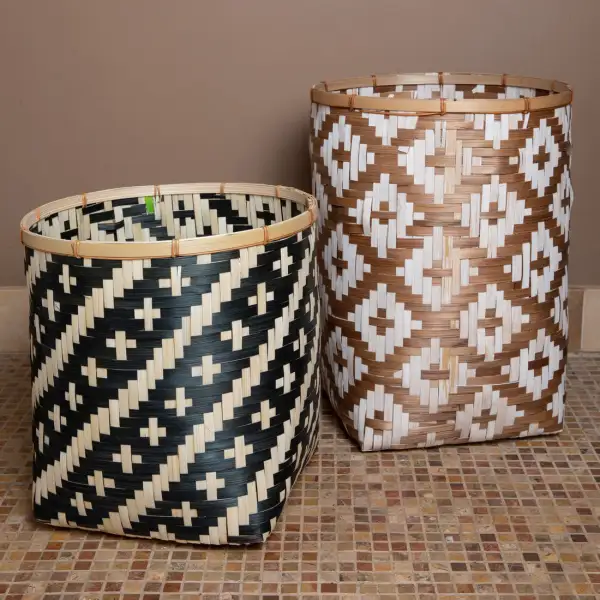 Refined Space Ornament Bamboo Basket