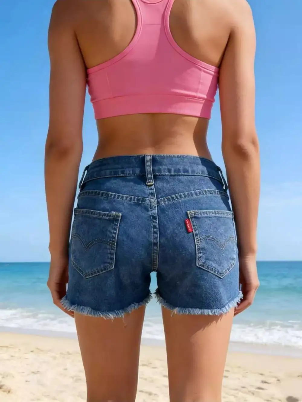 Relaxed Raw Hem Shorts