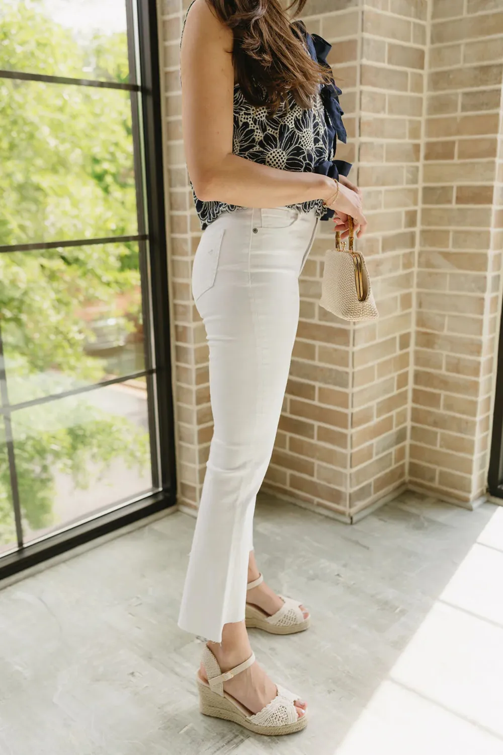 Raw Hem High Rise Jeans
