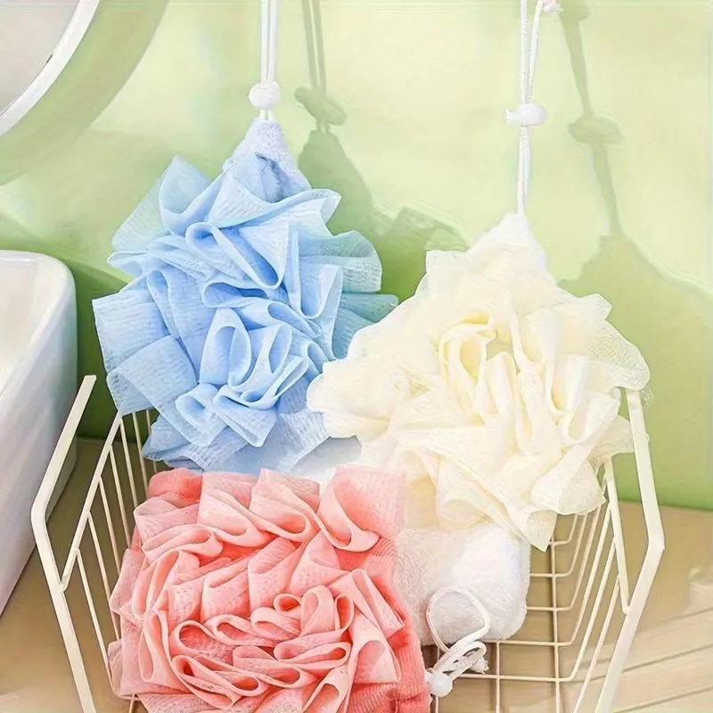 Drawstring Soap Mesh Bath Scrubber