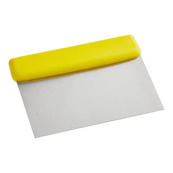 Space-Saving High Carbon Stainless Steel Dough Cutter Bench Scraper with Handle
