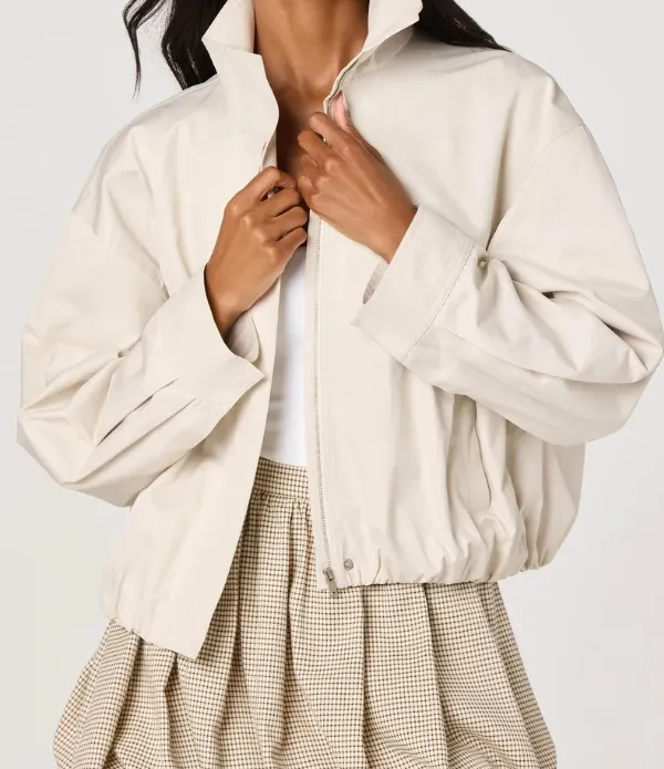 Elastic Cuff Bomber Jacket
