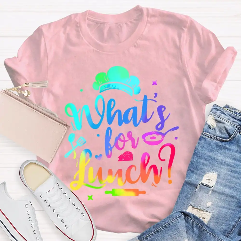 What'S For Lunch Funny Cooking Lunch Lady  T-Shirt