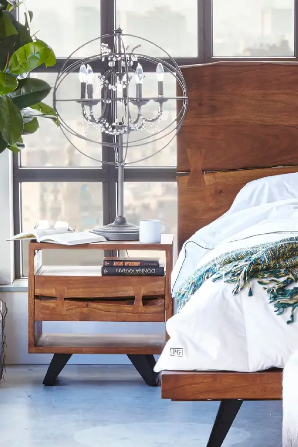 Classic Solid Acacia Drawer Nightstand