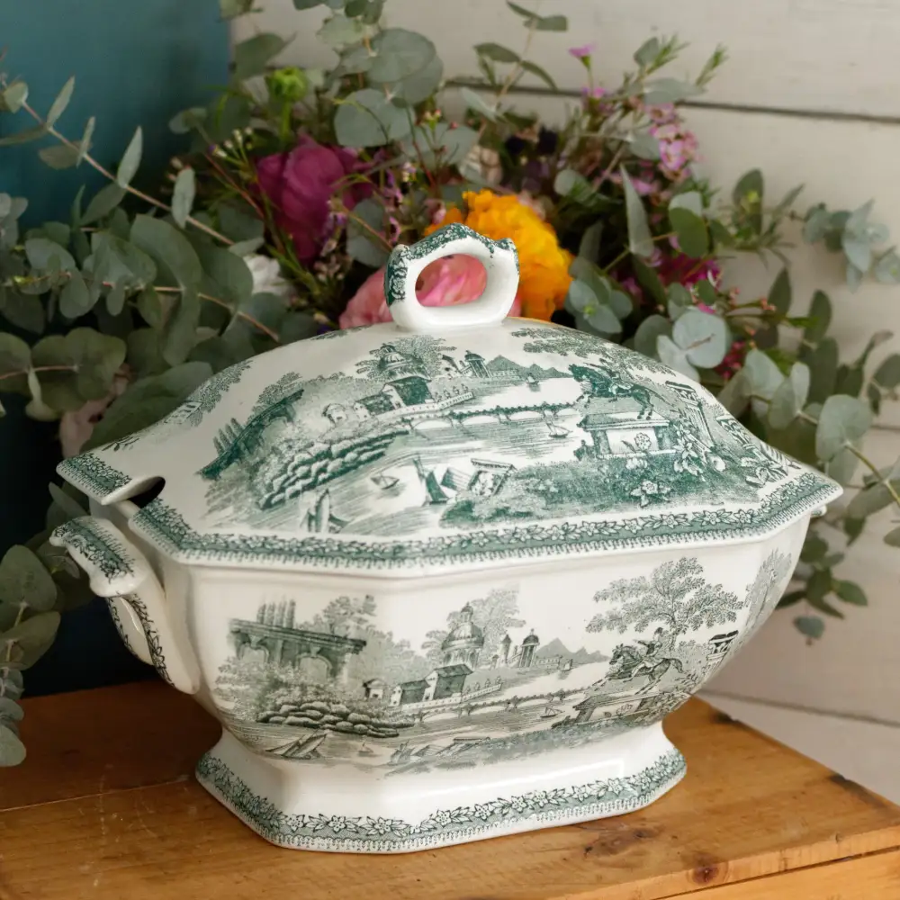 Curated Transferware Soup Tureen