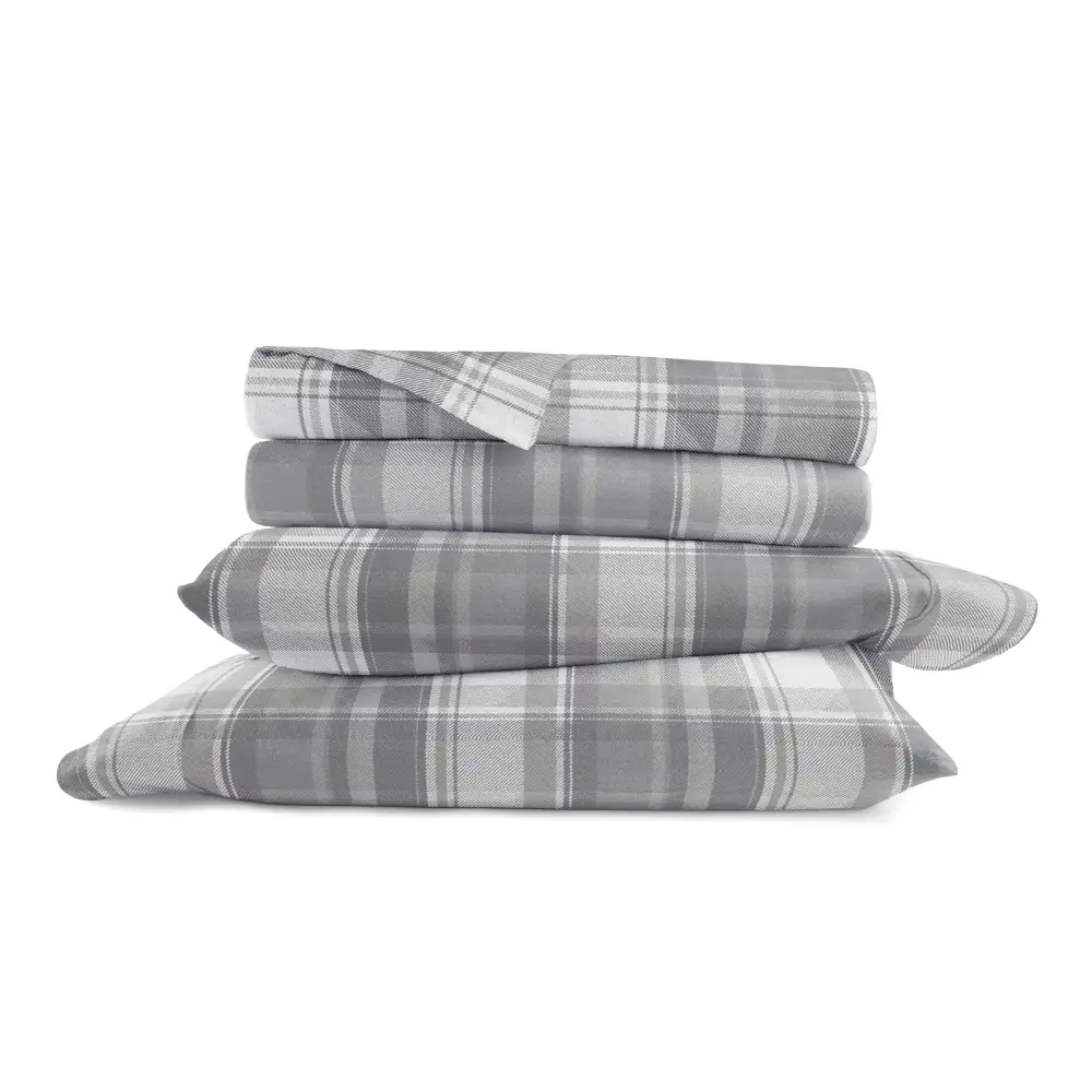 Plaid Flannel Sheet Set