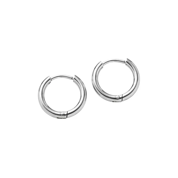 Minimal Round Hoop Earrings