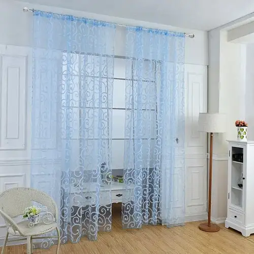Modern Sheer Window Curtain Panel