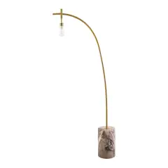 Balanced Linen-Shade Floor Lamp