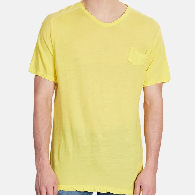 V-Neck Cotton Pocket T-Shirt