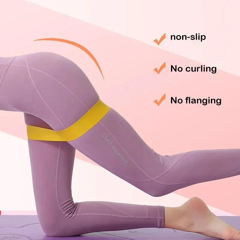 5pcs Yoga Tension Belt Fitness Elastic Belt