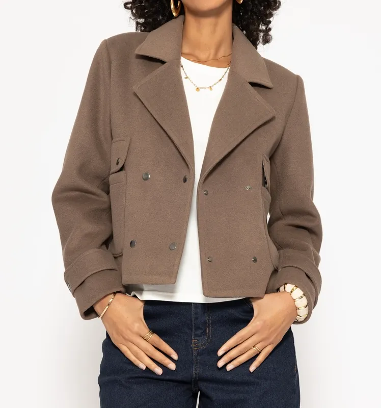Taupe Collar Everyday Jacket