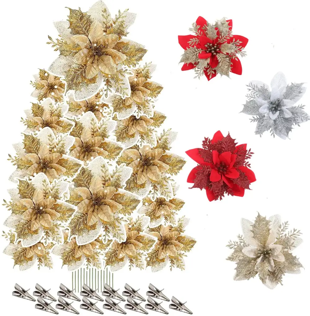 Woven Floral Artificial Decorative Botanical Accent