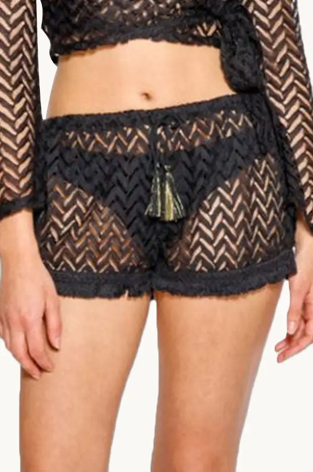 Crochet Fringe Cover Shorts