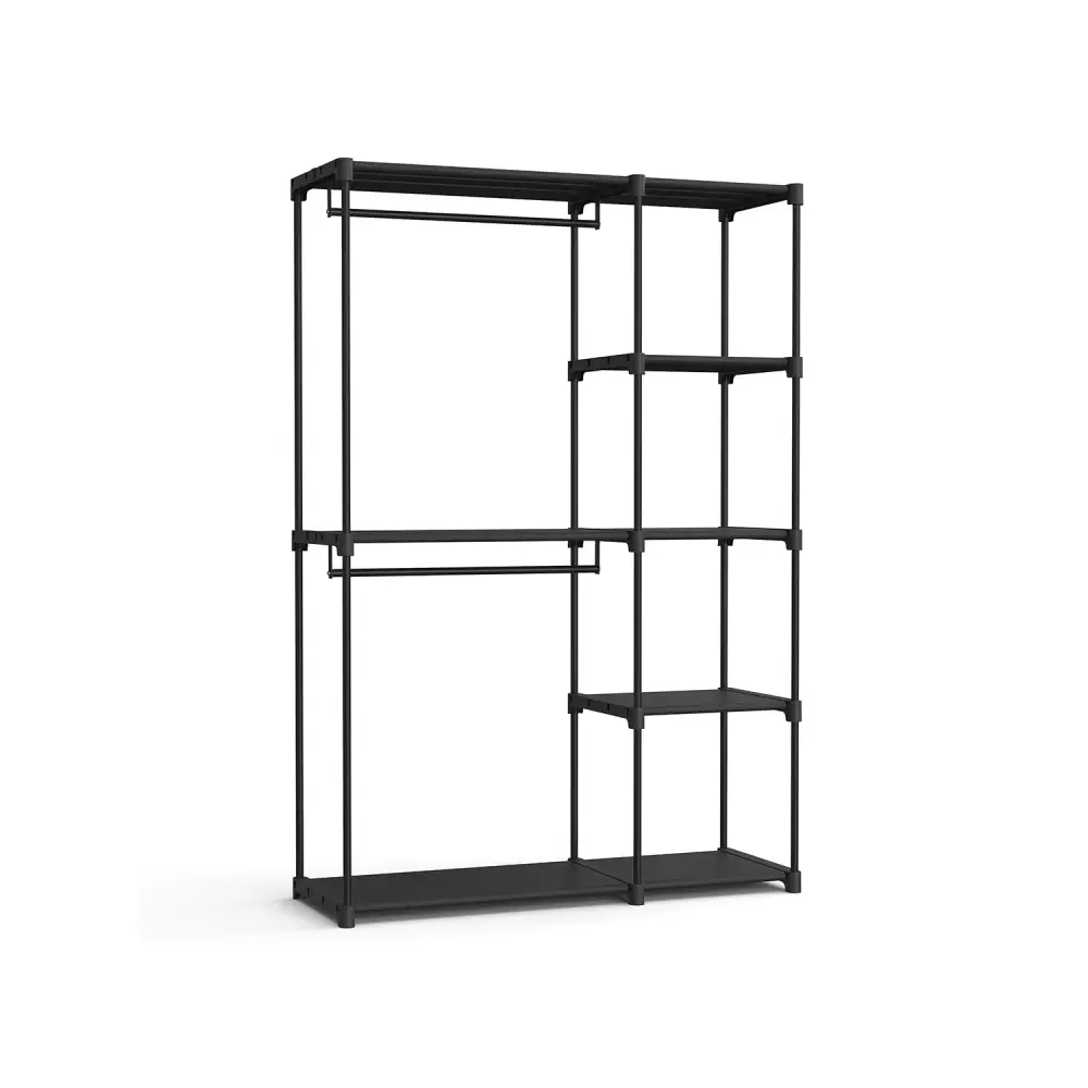 Foldable Wardrobe With Open Shelves