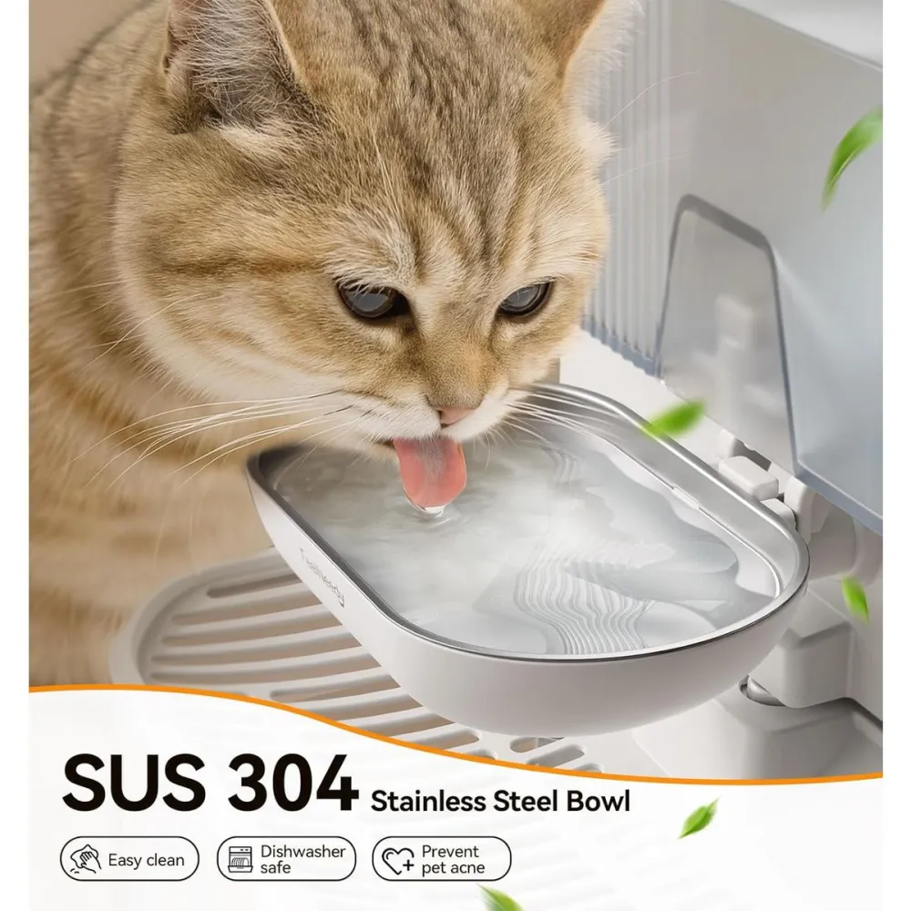 Automatic Cat Water Fountain with Large Capacity, Pet Essential for Fresh Water Supply