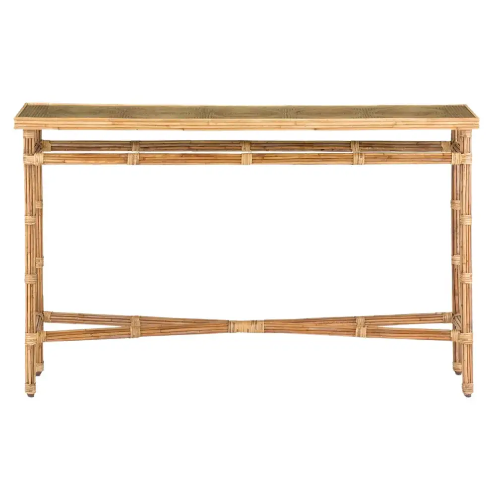 Classic Rattan Console Cabinet