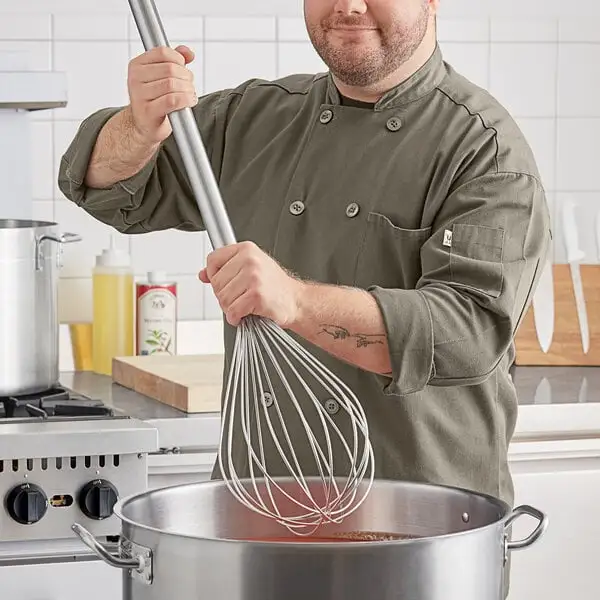 Low-Profile Stainless Steel Piano Whip Whisk