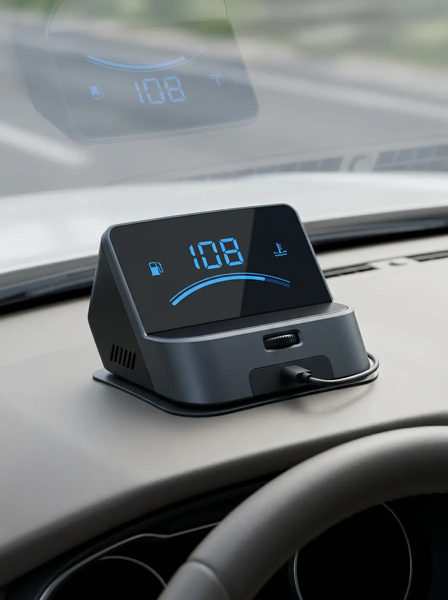 Wall-Mounted Digital-Speedometer HUD LED-Display Car HUD Display