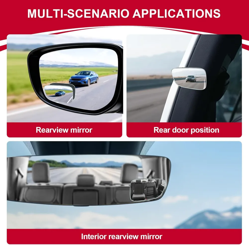 Frameless Blind Spot Mirror Set