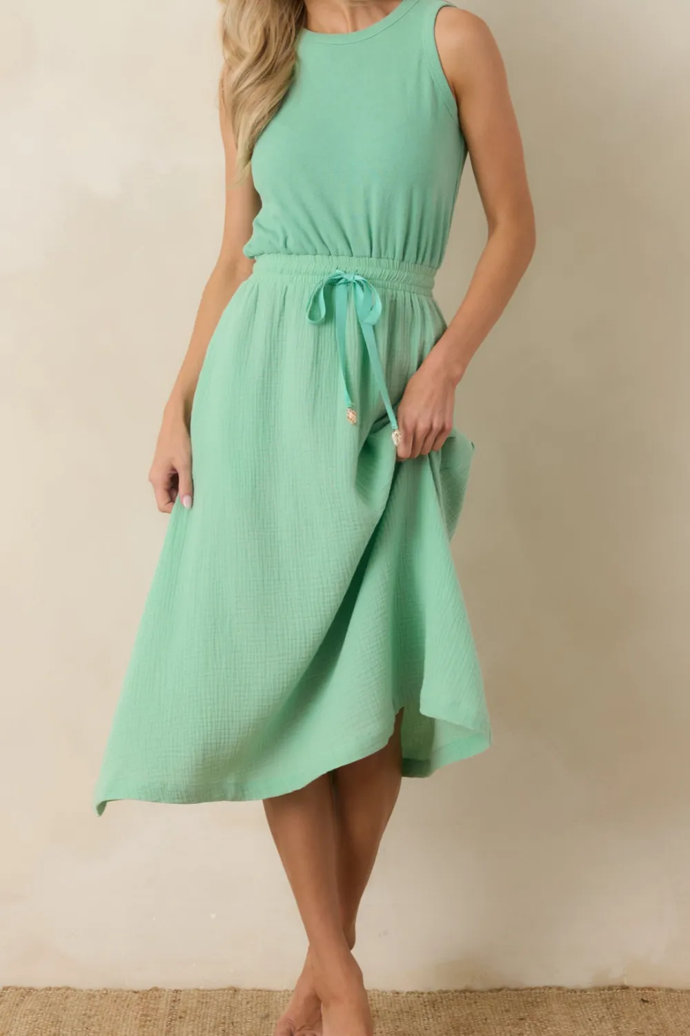 Relaxed Shape Midi Dress
