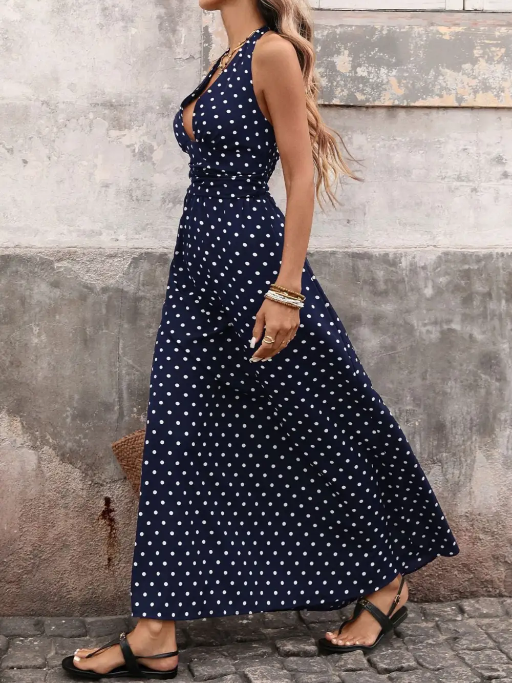 Halter Strapless Maxi Dress