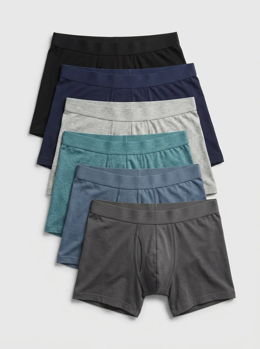 Men's Supportive Everyday Wide Waistband 6-Pack Boxer Briefs