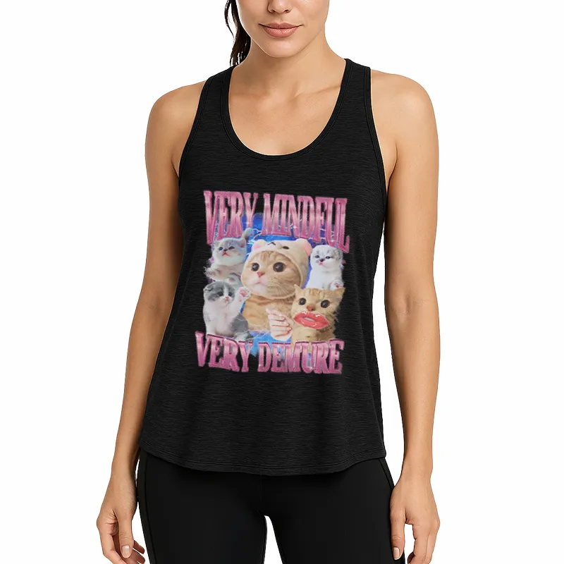 Very Mindful Demure Cat Meme Athletic Tank